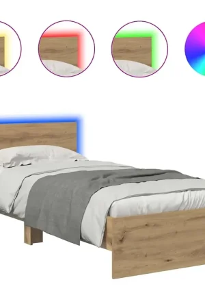 Letto singolo | Letto per adulti | Struttura del letto Rovere artigianale 100 x 200 cm Prezzo Scontato