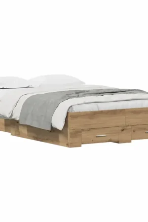 Letto matrimoniale | Letto per adulti | Struttura del letto Rovere artigianale 120 x 190 cm Compra Adesso